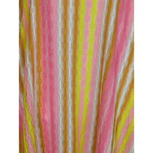 Wild Fable Multicolor Crochet Striped Halter Dress XXL NWT‎ Vacation Coastal thumbnail 3