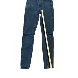 American Eagle Super Hi-Rise Jegging Black Ripped Distressed Skinny Jeans Size 4 thumbnail 8