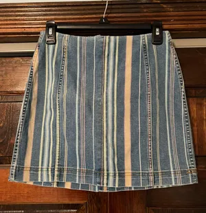 Wild Fable striped denim skirt thumbnail 1