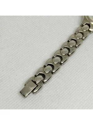 Vintage Jaclyn smith silver gold tone women’s watch 22mm quartz up to 7” running thumbnail 5