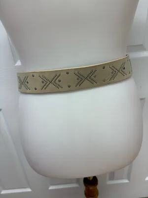 Universal Threads Ladies Studded Beige Belt - Long (49") thumbnail 3