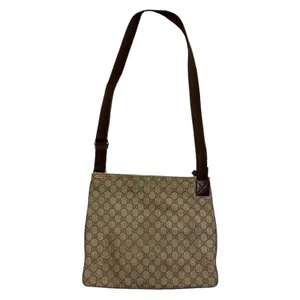 Gucci GG Coated Canvas Shoulder Crossbody Bag Purse thumbnail 6