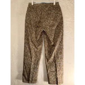 Eddie Bauer Floral Pants Womens 6‎ Tan Blue Cotton Drawstring Wide Leg thumbnail 5