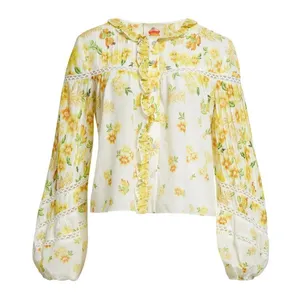 FARM Rio Azaleia Floral Button-Up Top thumbnail 4
