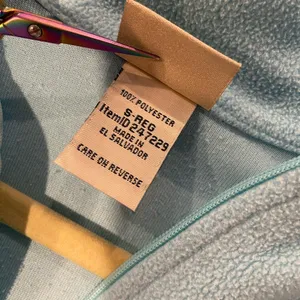 L.L. Bean Size S Aqua Blue Mock Beck Long Sleeve Quarter Zip Pullover Fleece Top thumbnail 11