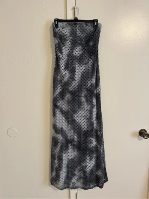 Ariella Crochet Strapless Maxi Dress Size S thumbnail 2