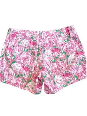 EUC Lilly Pulitzer Callahan Shorts Flamingo Pattern Size 0 thumbnail 7