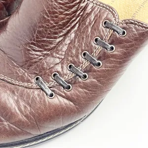 SOFTSPOTS Brown Soft Leather Lace Detail Slip On Mules Size 9.5W thumbnail 6