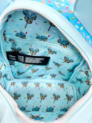 Loungefly Disney Minnie Mouse Lollipop Blue Sprinkle Ears ‎ Backpack - New thumbnail 15