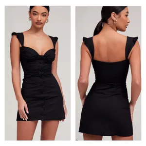 House of CB Mistress Rocks Girl Crush Mini Dress Women's‎ L Black Cap Sleeve NEW thumbnail 2