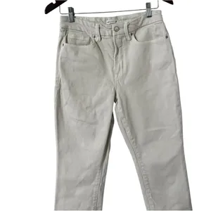 GOOD AMERICAN Classic Bone Straight Cotton High Rise Jeans Pants thumbnail 7