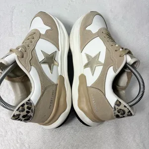 Vintage Havana Beige and White‎ Star Sneakers size 8.5 thumbnail 7