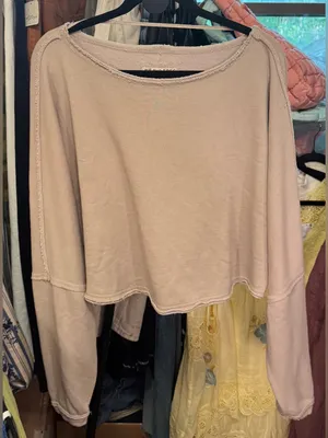 NWT Free People We The Free To The East Pullover - Chateau Grey - medium thumbnail 9