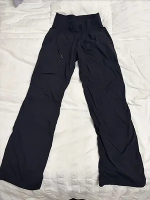 lululemon athletica Black Wide-Leg Drawstring Lounge Pants thumbnail 1