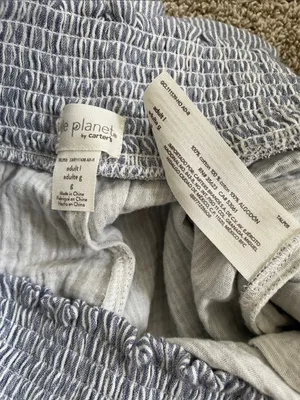 Little Planet Women's Size Large Maternity Nesting Lounge Pants Blue thumbnail 5