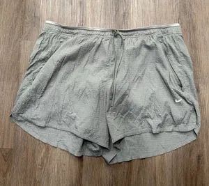 Nike‎ Women XXL Dri Fit Grey Athletic Shorts Elastic Adjustable Waistline Lined thumbnail 1
