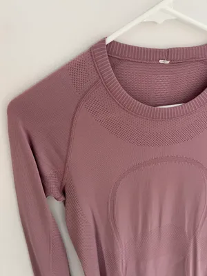 Lululemon Swiftly Tech Long Sleeve Quicksand Pink Mauve 6 thumbnail 2
