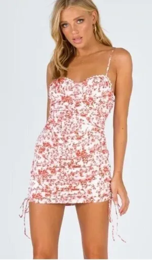 NWT Princess Polly Cael Pink Floral Mini Dress thumbnail 1