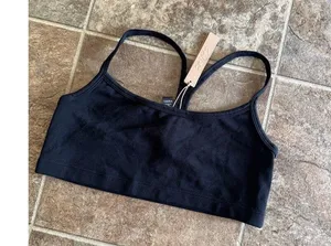 Skims Outdoor Scoop Bralette Onyx Size Medium thumbnail 4