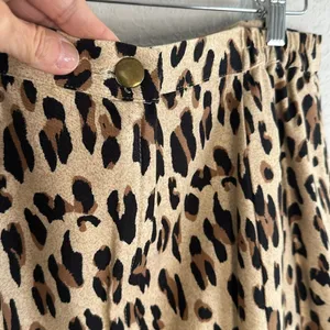Vintage Odeliah Cheetah Animal Print Maxi Skirt Mermaid Size 10 Stretchy Fall thumbnail 6