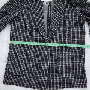 Sanctuary NWT Checked Johnnie Oversized Blazer Coat Sportcoat‎ in Black Large thumbnail 9