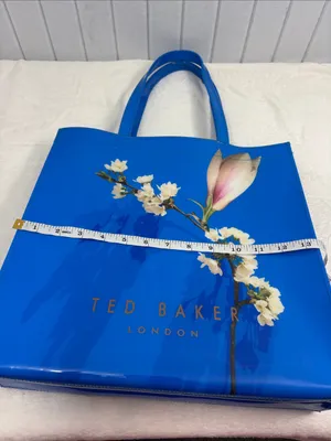 Ted Baker Blue Vinyl Harmony Floral Tote Bag thumbnail 10