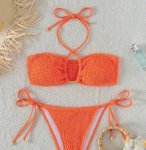 SheIn Orange Bikini thumbnail 1