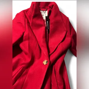 Allegra K Women's Red Single Breasted Coat - XL thumbnail 5