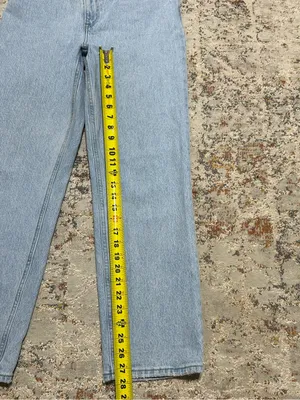Abercrombie & fitch the 90s straight ultra high rise size 8/29 light wash thumbnail 5