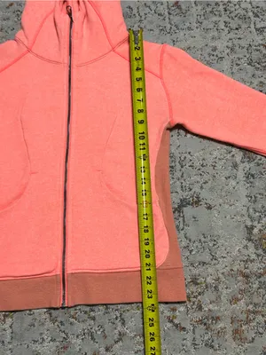 LULULEMON On The Daily Hoodie Jacket grapefruit coral pink size 6 thumbnail 8