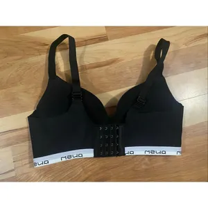 Boutique Black Lettering Seamless Bra Size Large NWOT thumbnail 2