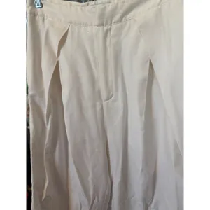 DO+BE White Wide Leg Pleated‎ High Rise Trousers Pants Womens Medium thumbnail 4