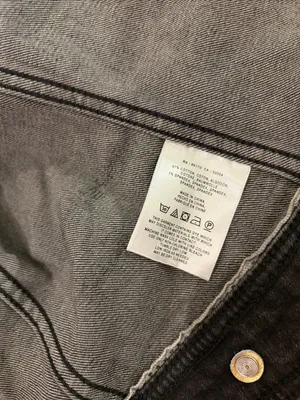 Anthropologie Pilcro Dark Gray Denim Jacket Sz M thumbnail 10