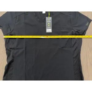 Planet Koi Black Scrub Top V-Neck Women’s Large New With Tags thumbnail 3