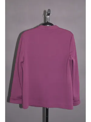 Vintage (70s) Paula Brooks Original Magenta Purple Blazer Patch Pockets Size 2X thumbnail 2