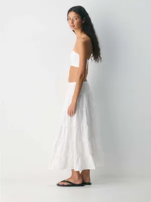 ARITZIA Wilfred Bouquet Linen Skirt M White $148 Retail NWOT thumbnail 8