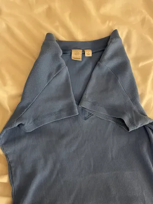 Blue V Neck Shirt thumbnail 2