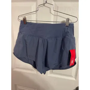 THE GYM PEOPLE High Waisted Running Shorts Ink Blue Size L New With Tag thumbnail 7