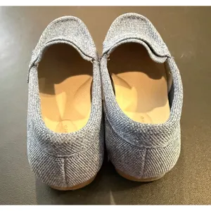 Women 7W Loafers Blue Knit Penny Slip On Comfort Shoes Nautical Preppy‎ Western thumbnail 5