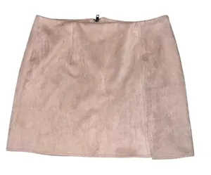 NWT Fab'rik Mocha Suede Skirt‎ Size Small thumbnail 1