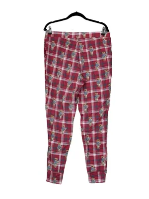 POLO RALPH LAUREN Plaid Red Bear Pajama Jogger Pants Sz L thumbnail 6
