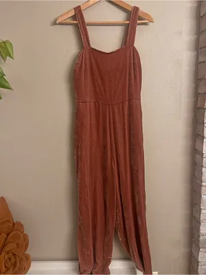 MADEWELL Velvet Cropped Jumpsuit‎ thumbnail 2