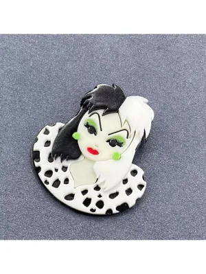 Creative Beauty Acrylic Brooch 🦩 Black thumbnail 3