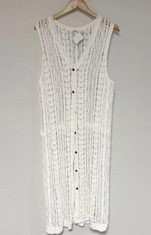 *NEW* Adora Knit Cardigan White Size undefined thumbnail 3