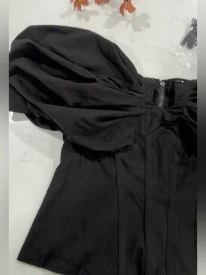 White house black market bustier Off-Shoulder Black Corset-Style Blouse thumbnail 6
