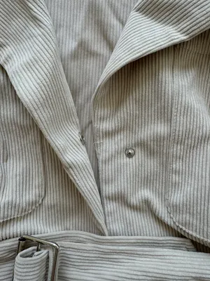 12th Tribe Tan Corduroy Crop Jacket thumbnail 4