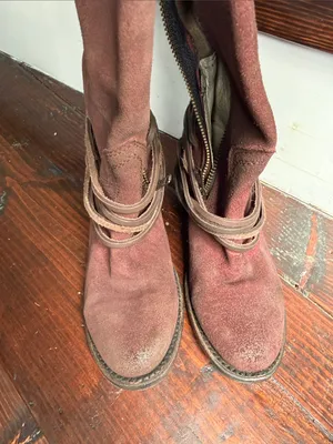 ✨Freebird by Steven Coal Tall Leather Boots Size 6 Wine Red✨ thumbnail 4