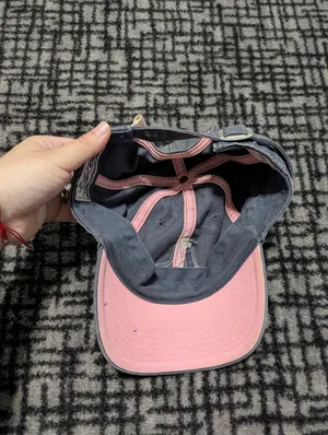 Vintage MLB Boston Red Sox Gray And Pink Adjustable Baseball Cap thumbnail 4