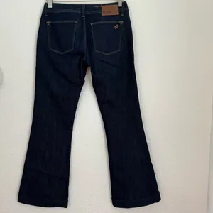 DL1961 Roxy Kick Flare Dark Blue Wash Denim Jean Women’s Size 27 Stretch Midrise thumbnail 5