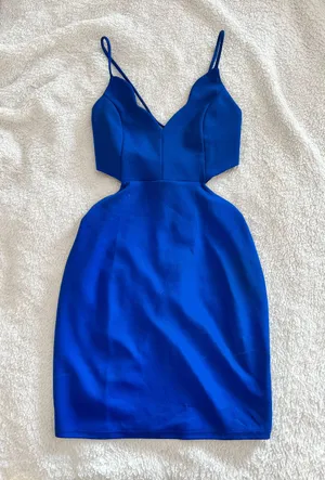 Windsor Blue Mini Dress thumbnail 1